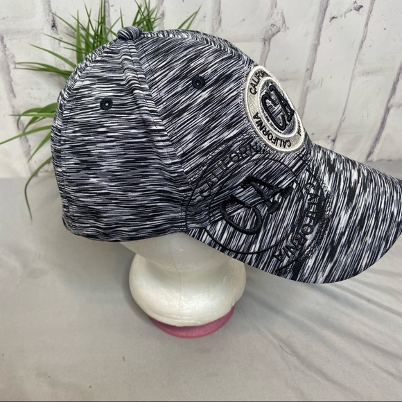 Sttech Snapback California Striped Printed Cotton Blend Baseball Cap Adjustable - Picture 2 of 8